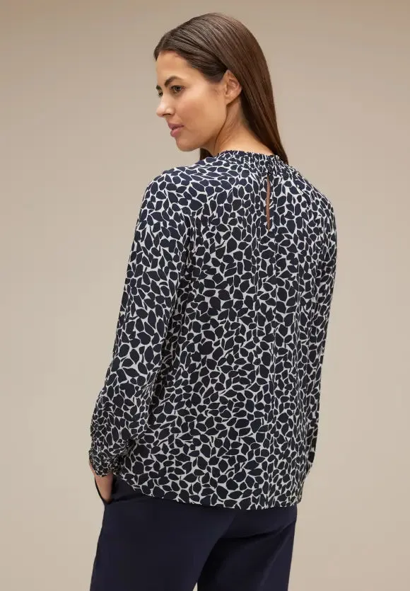 344280- High Neck Print Blouse - Street One