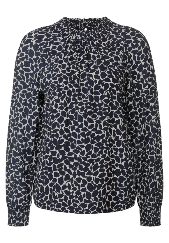 344280- High Neck Print Blouse - Street One