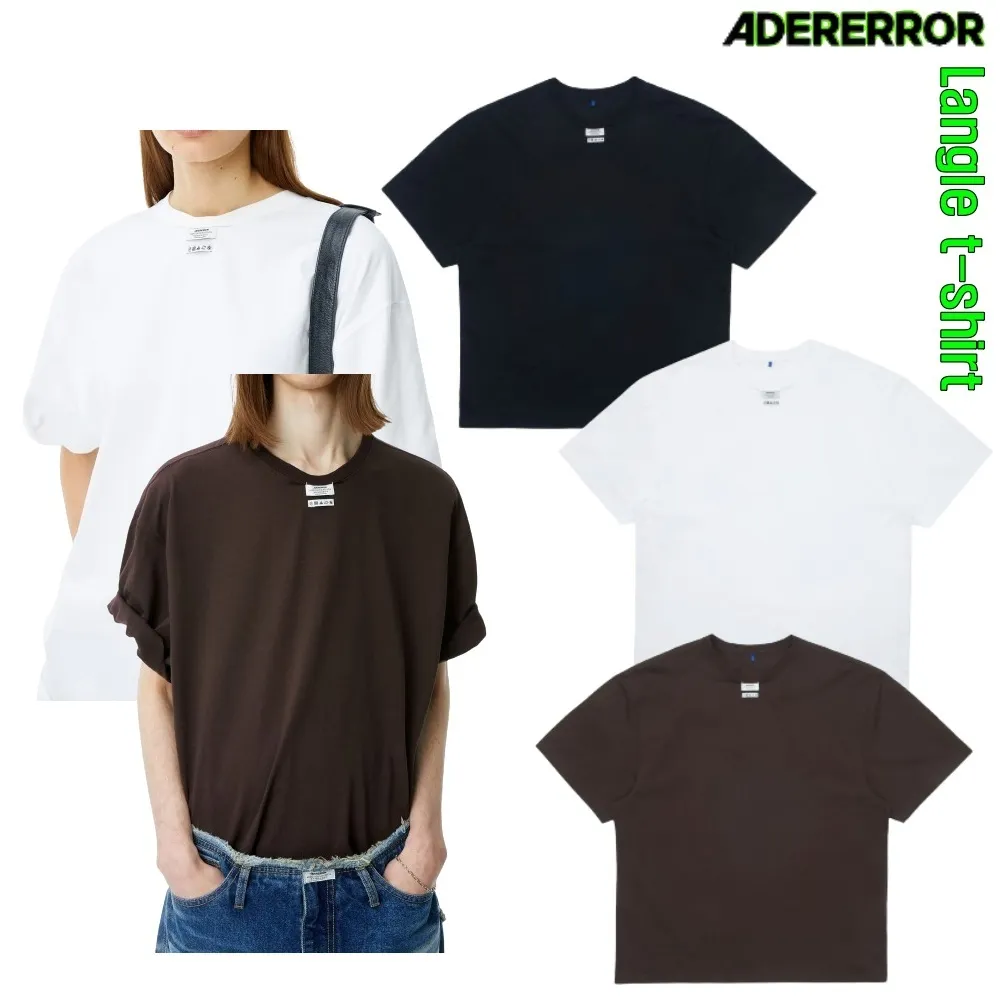 ADERERROR  |Unisex Street Style Cotton Short Sleeves Logo T-Shirts