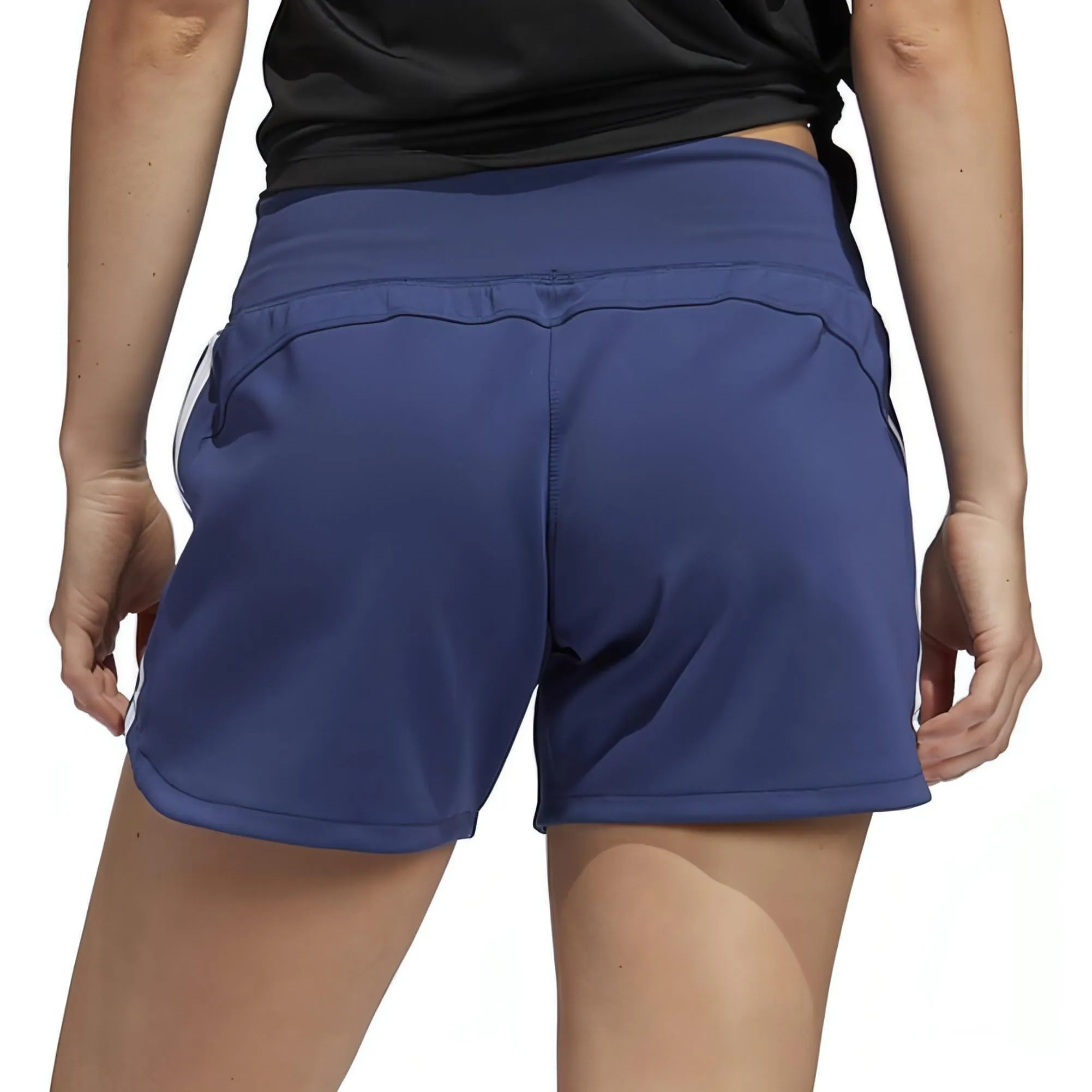 adidas 3 Stripes Woven Womens Training Shorts - Blue