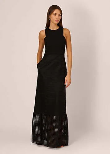 Adrianna by Adrianna Papell Shadow Stripe Gown | Kaleidoscope