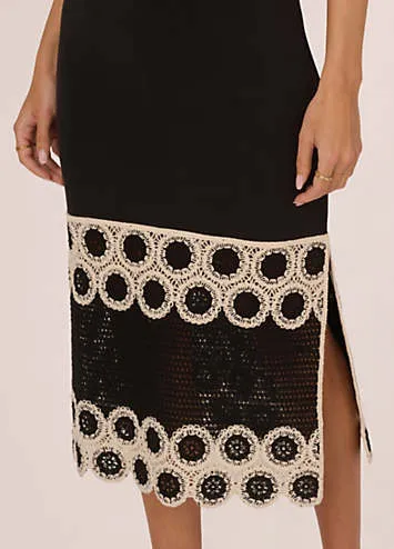 Adrianna Papell Adrianna by Adrianna Papell Crochet Sheath Dress | Grattan