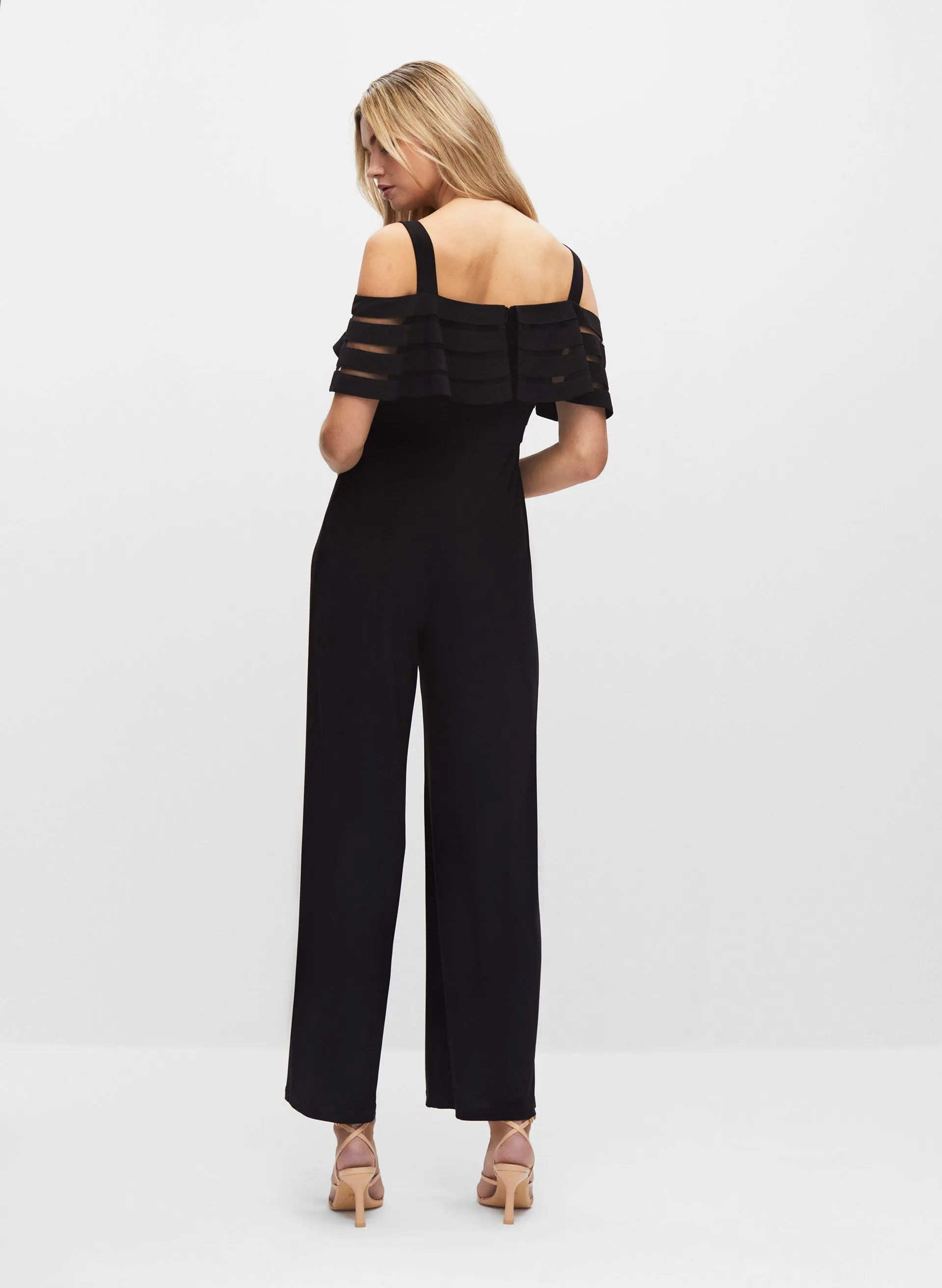 Adrianna Papell - Mesh Illusion Jumpsuit