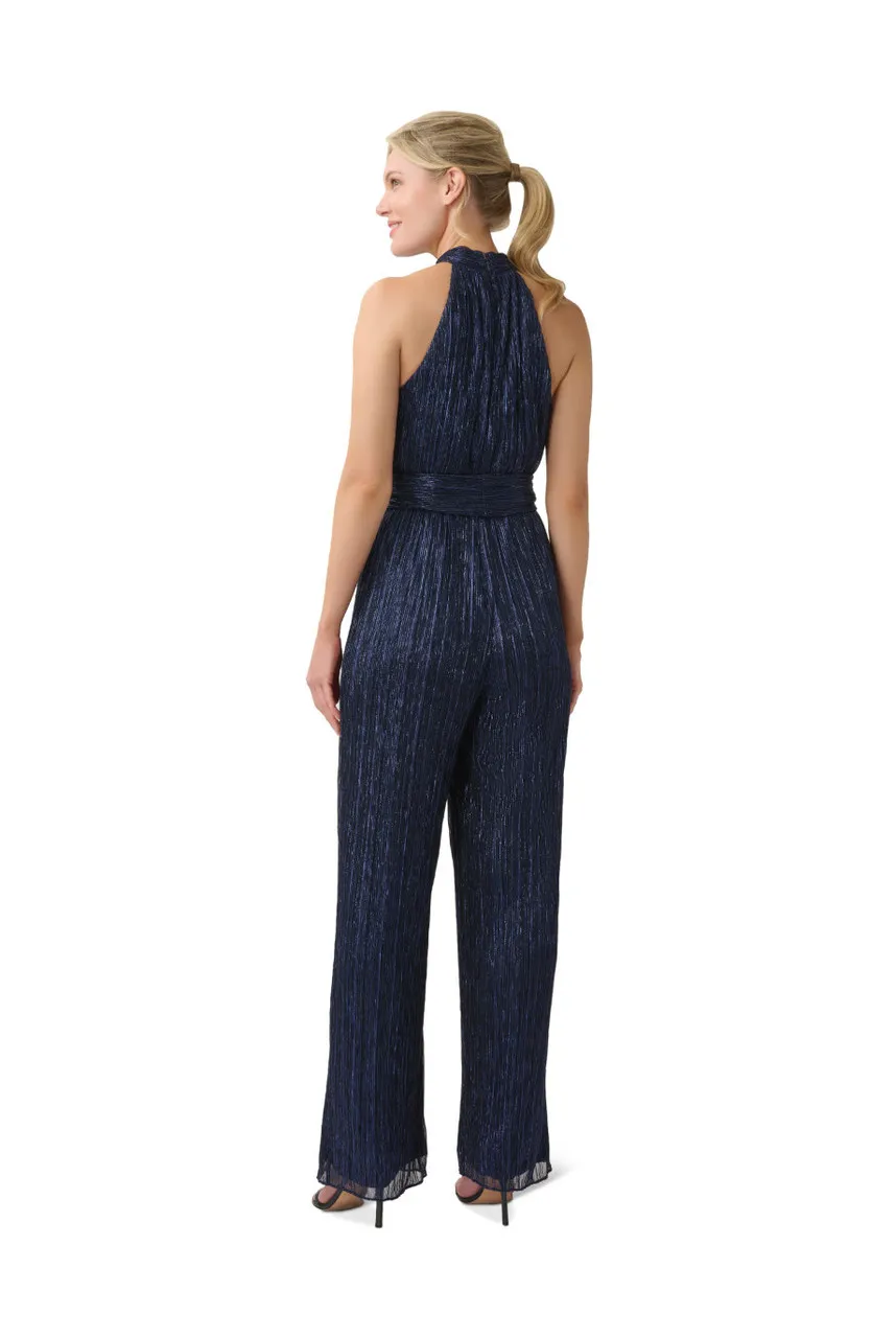 ADRIANNA PAPELL Metallic crinkle jumpsuit -                         -                     -                