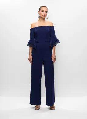 Adrianna Papell - Organza Sleeve Jumpsuit