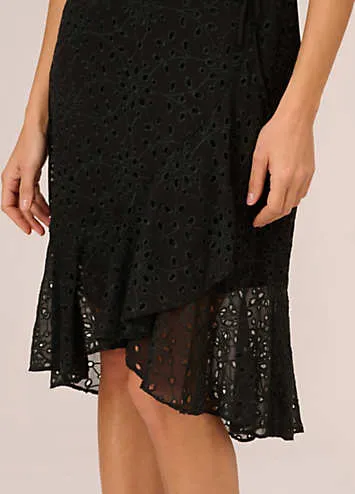 Adrianna Papell Ruffle Midi Dress | Kaleidoscope