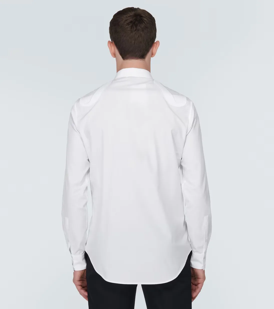 alexander mcqueen  |Street Style Long Sleeves Plain Cotton Logo Shirts