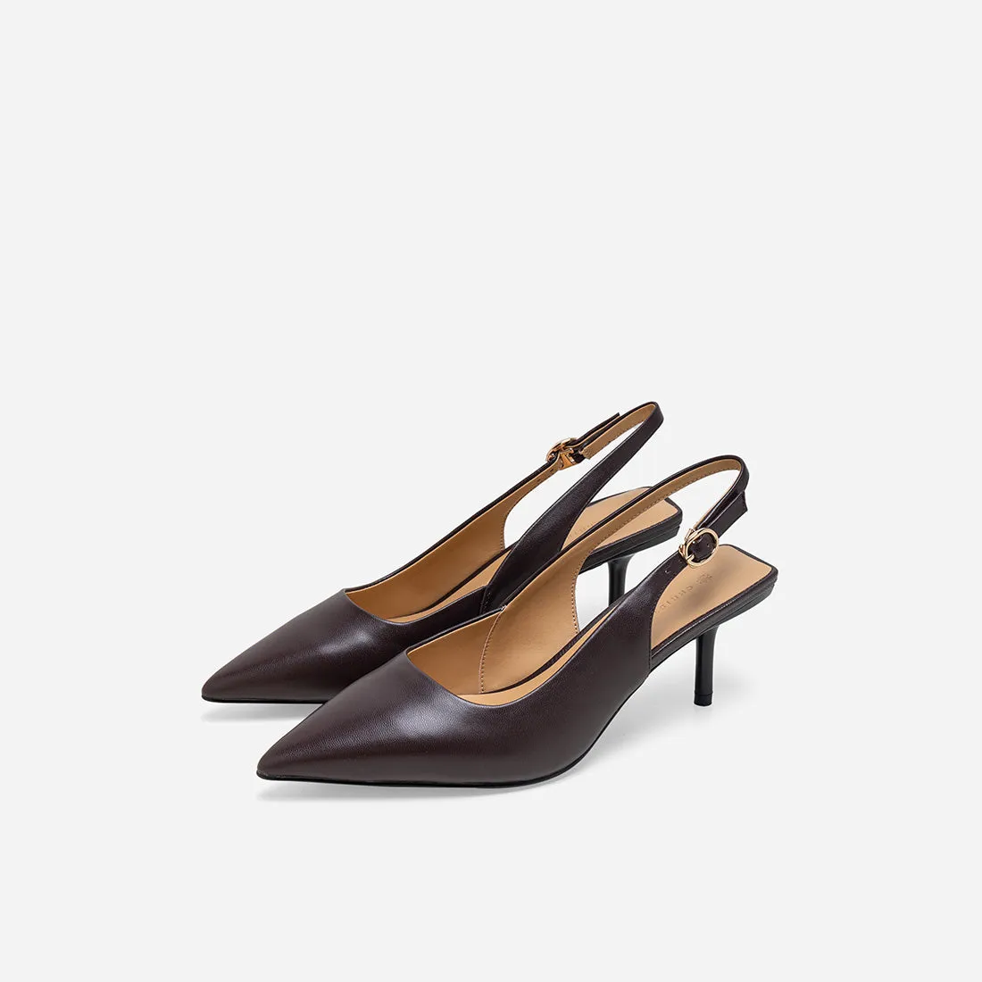 Ally Leather Slingback Pumps