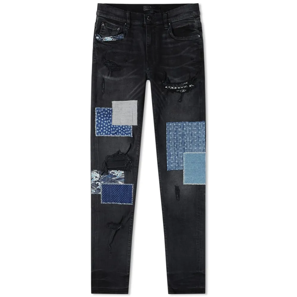 AMIRI Japanese Repair JeanAged Black