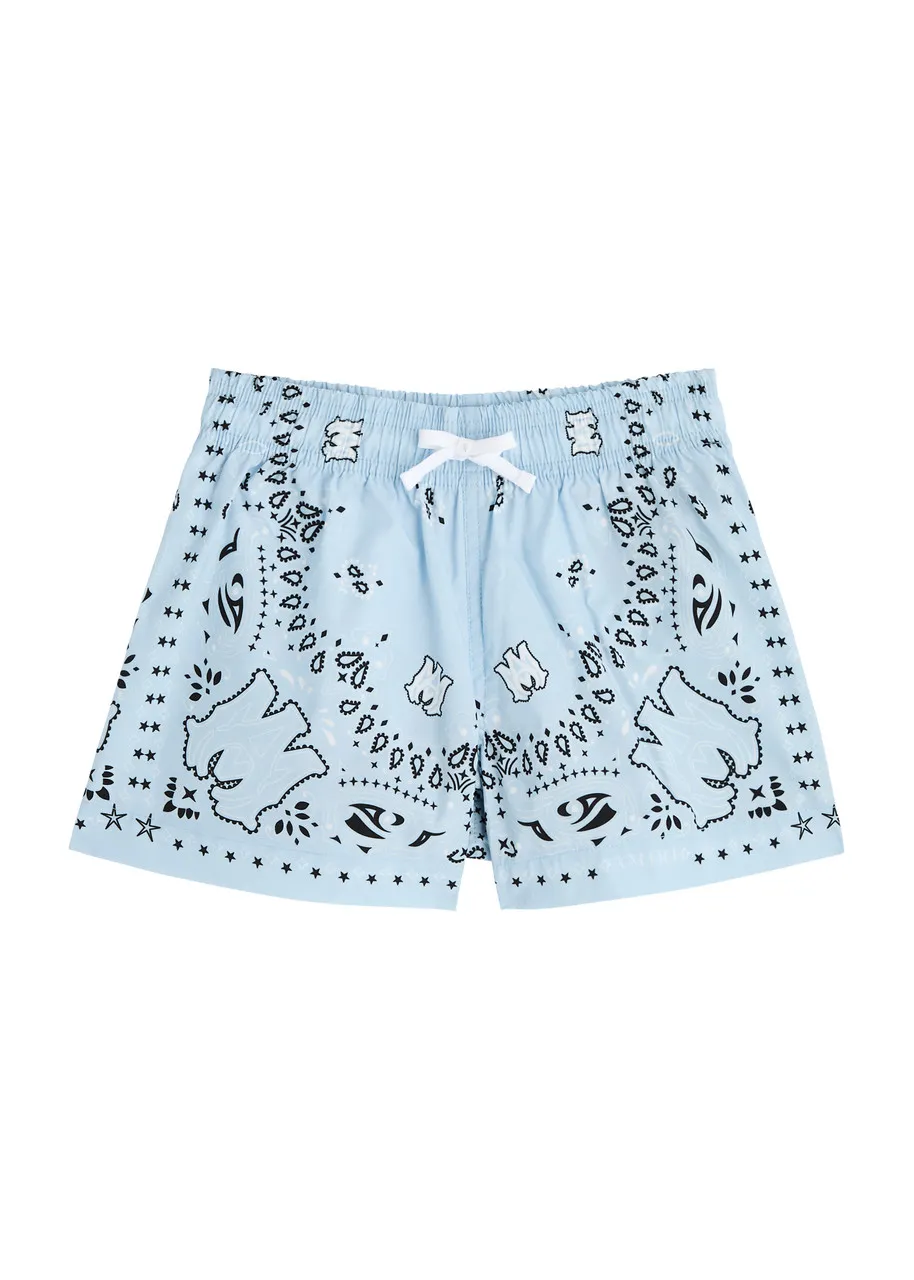 AMIRI KIDS Bandana-print shell swim shorts -                         -                     -                