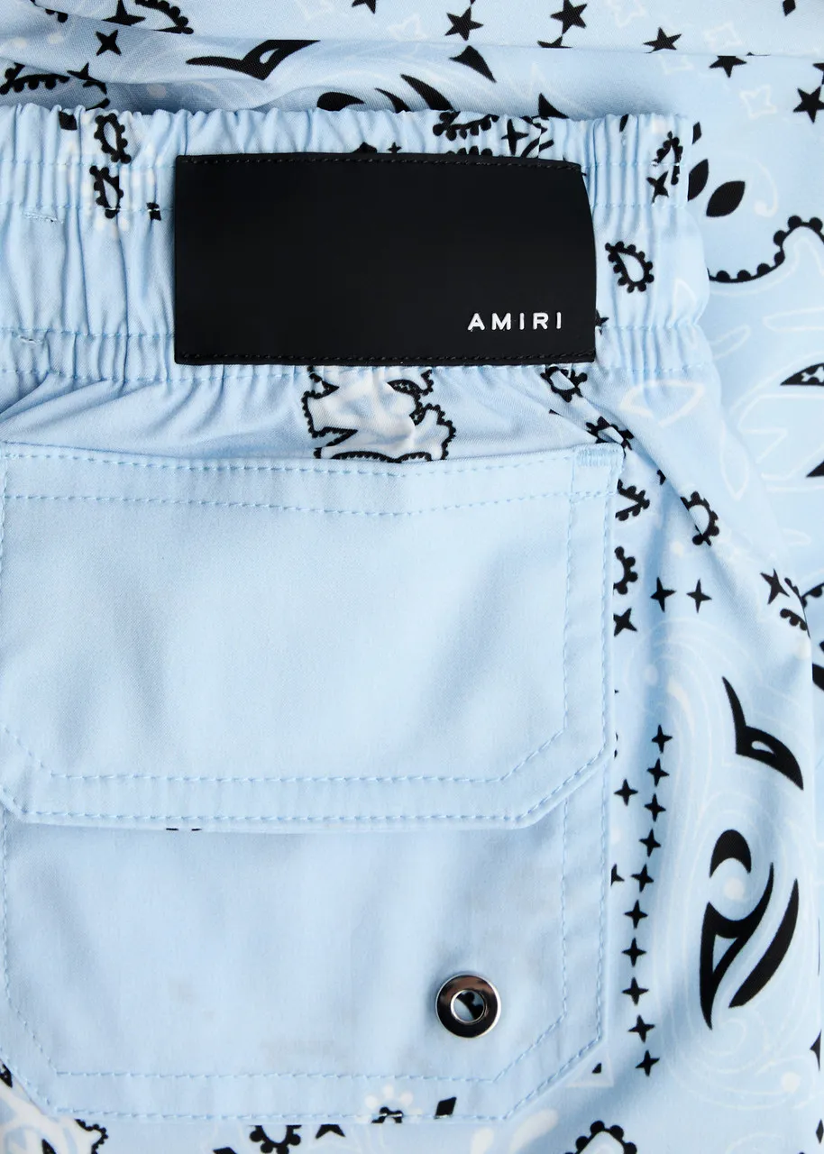 AMIRI KIDS Bandana-print shell swim shorts -                         -                     -                