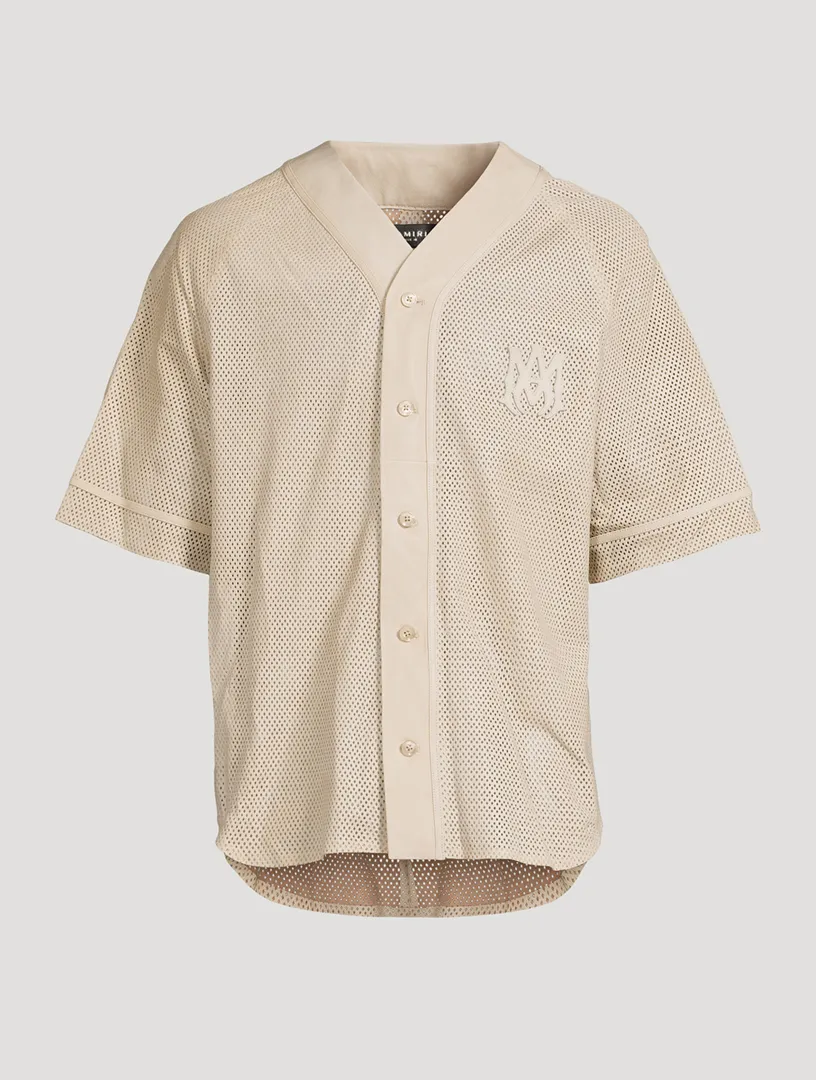 AMIRI MA MA Mesh Baseball Shirt