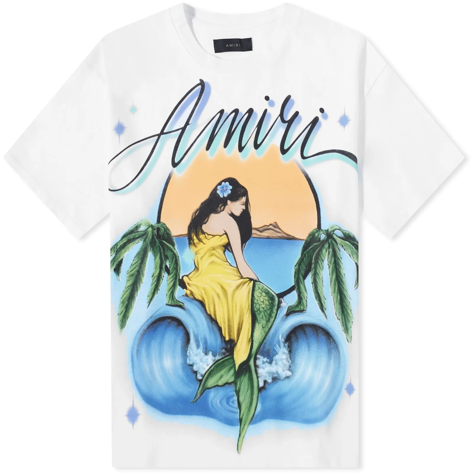 AMIRI Oversized Mermaid T-ShirtWhite