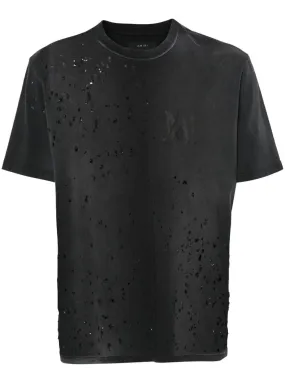 Amiri - T-shirt black à effet usé