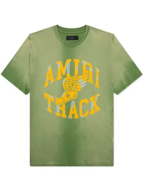 Amiri - T-shirt Track vert à logo imprimé