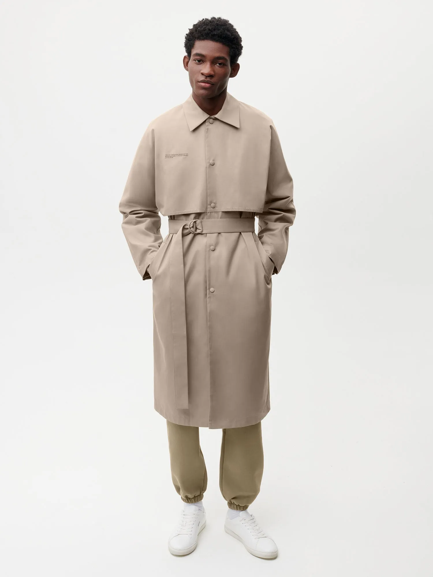 Archive Organic Cotton Trench Coat—taupe