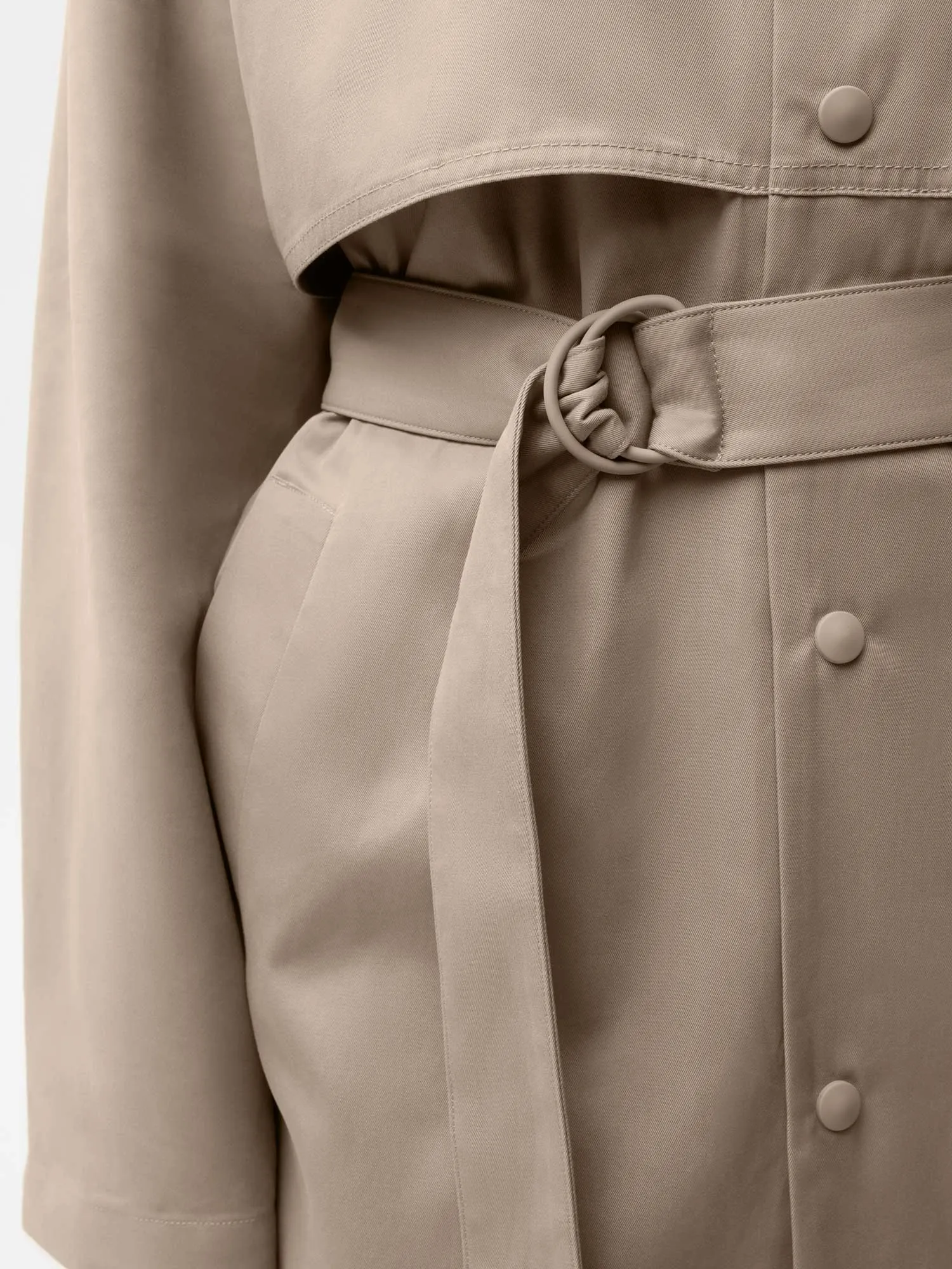 Archive Organic Cotton Trench Coat—taupe