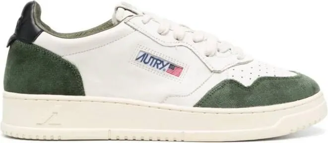 Autry Medalist panelled low-top sneakers White