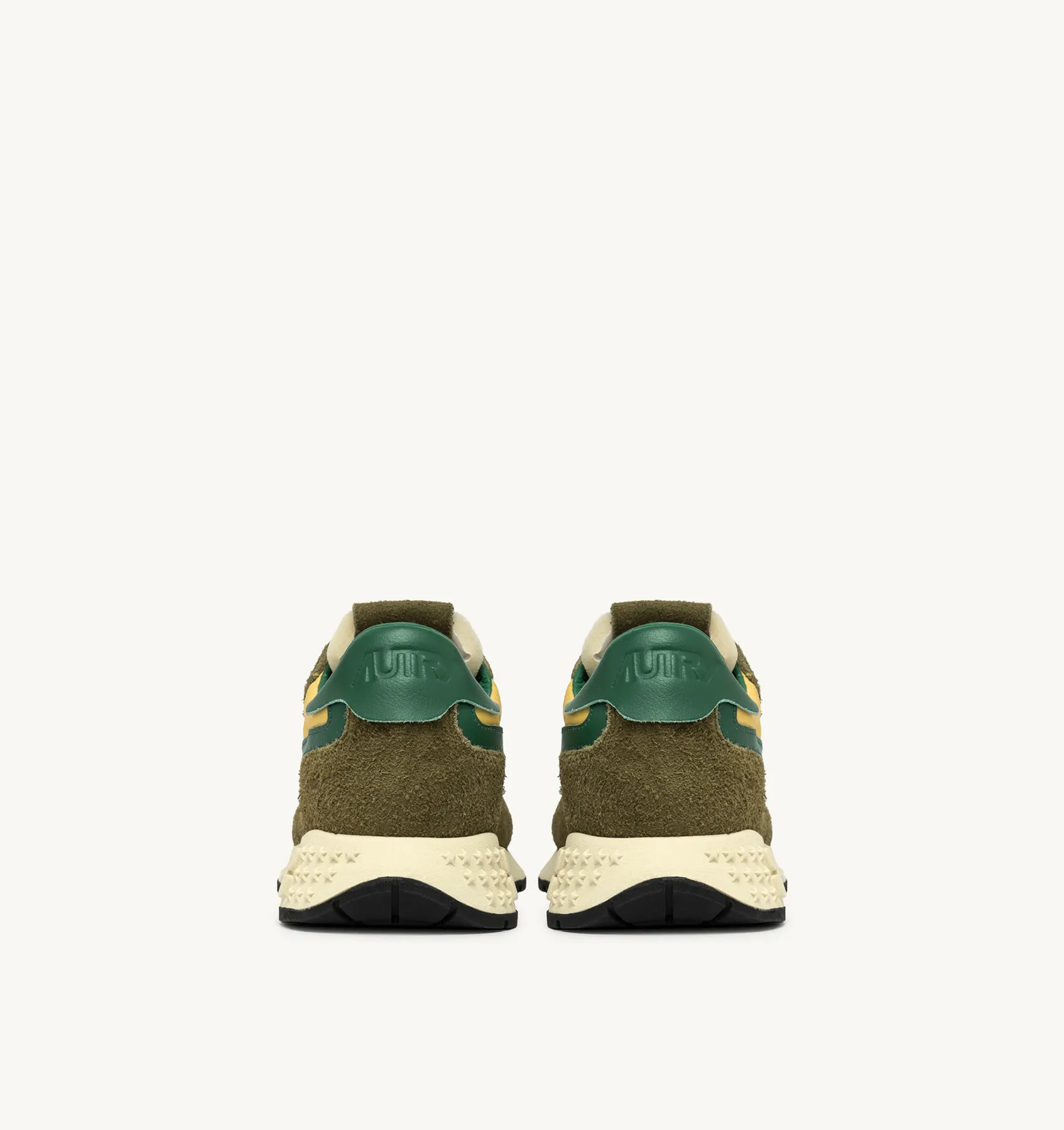 AUTRY NEW ARRIVALS WOMAN WOMAN  REELWIND LOW SNEAKERS IN AMAZON AND MILITARY GREEN NYLON AND SUEDE