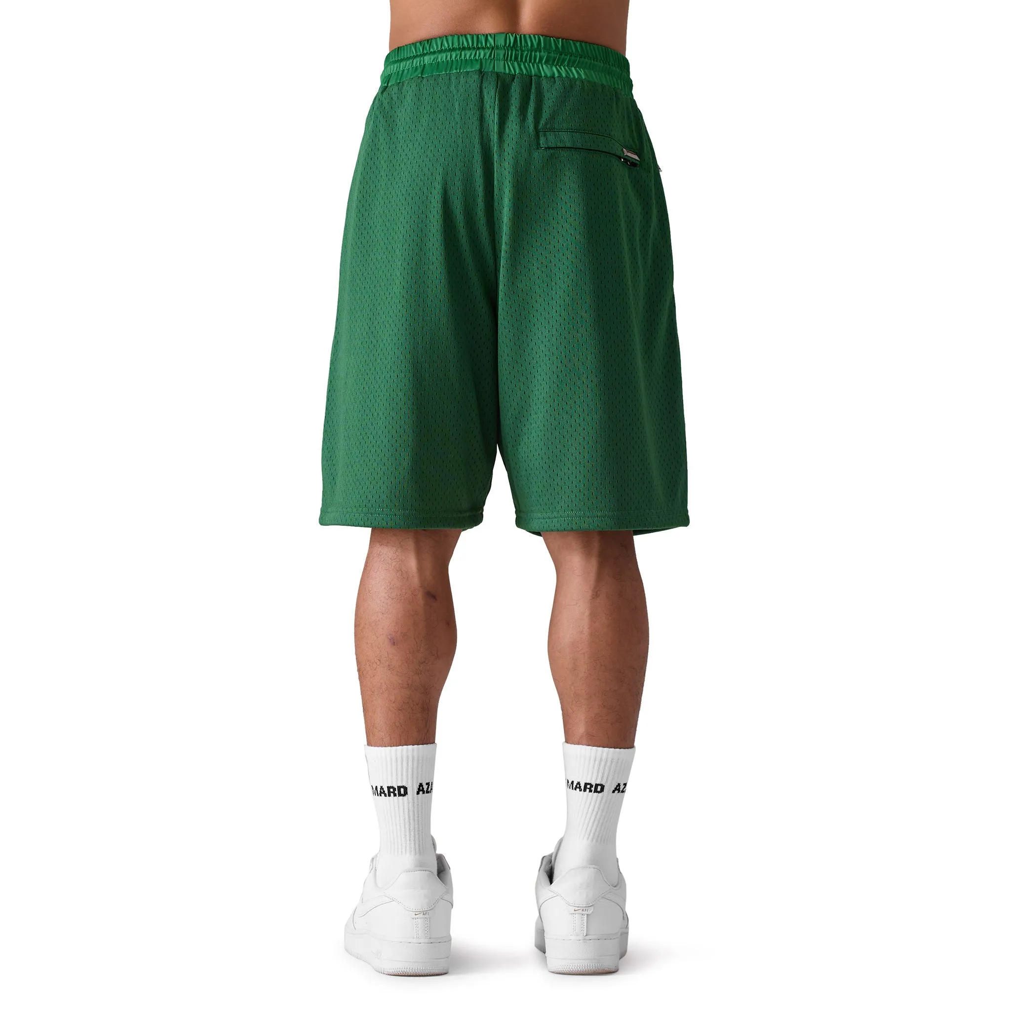 Azat Mard Les Gens Mesh Shorts Green