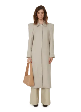 BENJAMIN BENMOYAL  Long wool coat - Grey