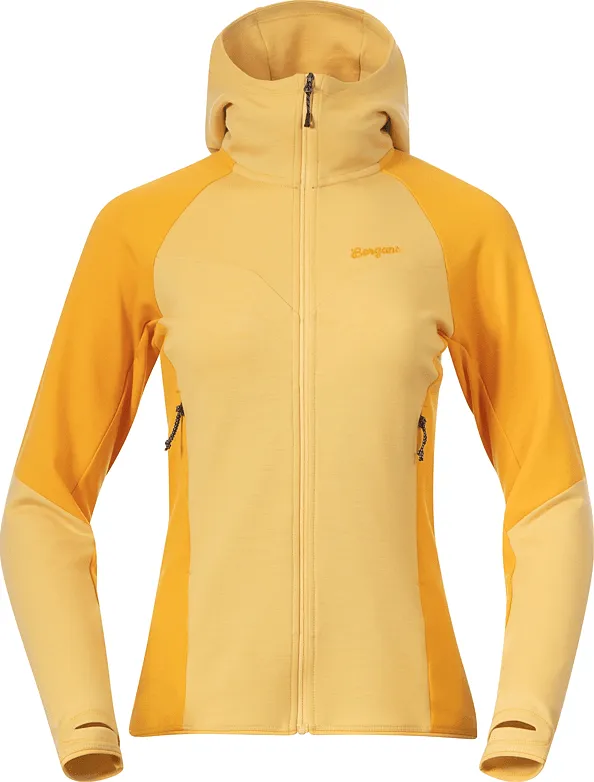 Bergans Women's Tind Merino Hood Jacket  Buttercup Yellow/Marigold Yellow | Buy Bergans Women's Tind Merino Hood Jacke