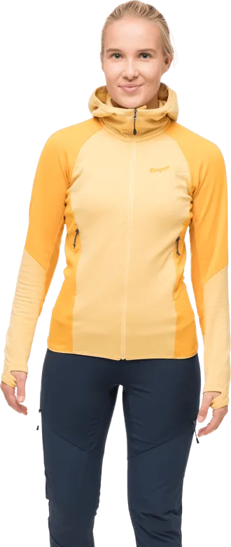 Bergans Women's Tind Merino Hood Jacket  Buttercup Yellow/Marigold Yellow | Buy Bergans Women's Tind Merino Hood Jacke