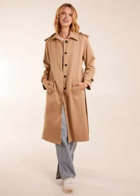 Blue Vanilla Longline Mac Coat