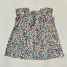 Bonpoint Blue Besty Liberty Print Cotton Dress: 12 Months