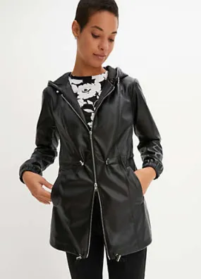 bonprix Faux Leather Coat | Kaleidoscope