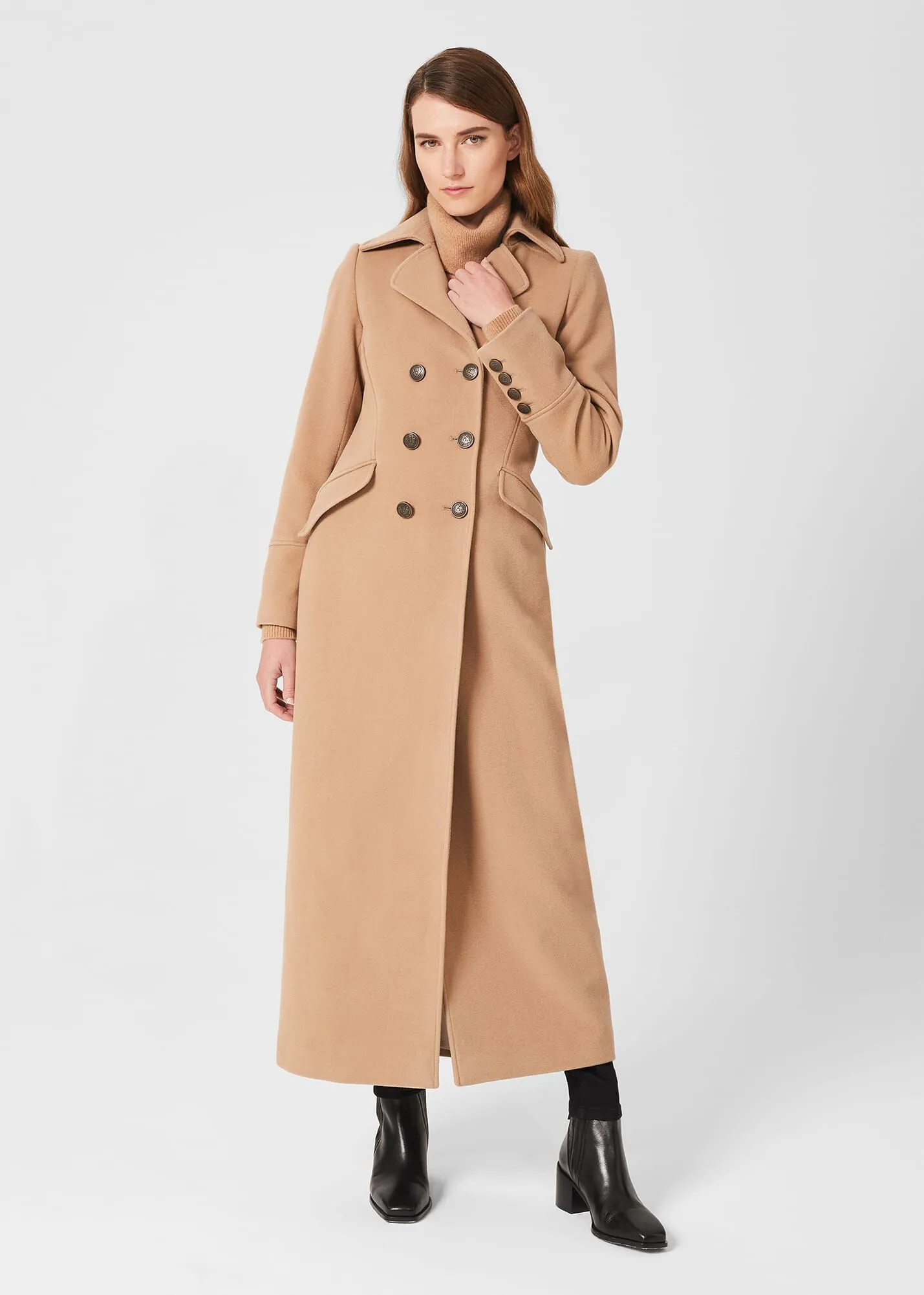 Brenna Wool Blend Maxi Coat 