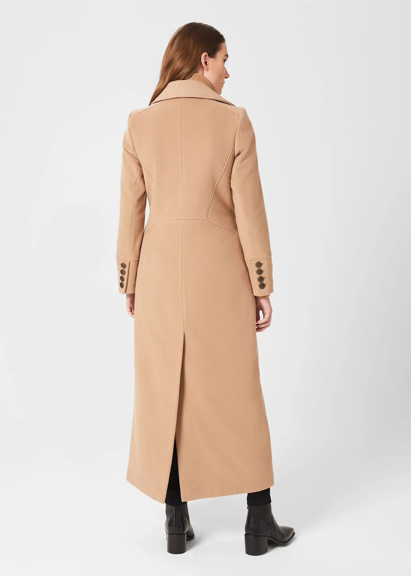 Brenna Wool Blend Maxi Coat 