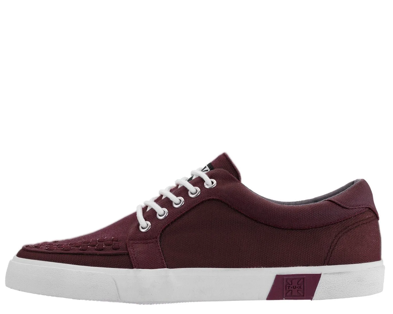 Burgundy Twill No-Ring VLK Sneaker