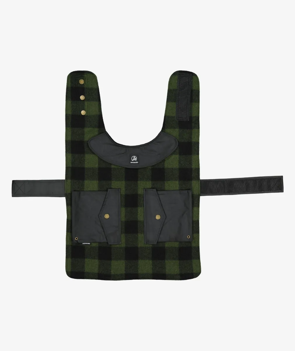 Classic Wool Dog Coat in Olive/Black Check - Swanndri NZ