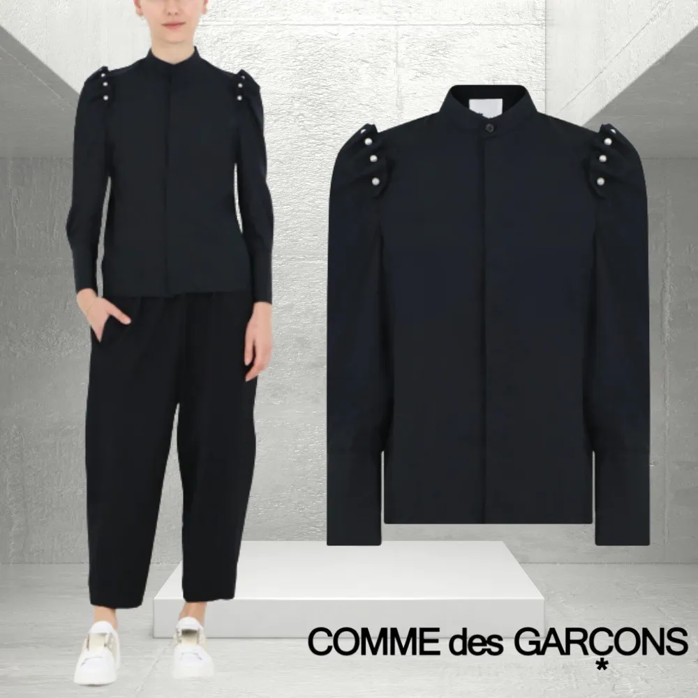 COMME des GARCONS  |Casual Style Long Sleeves Plain Cotton Elegant Style