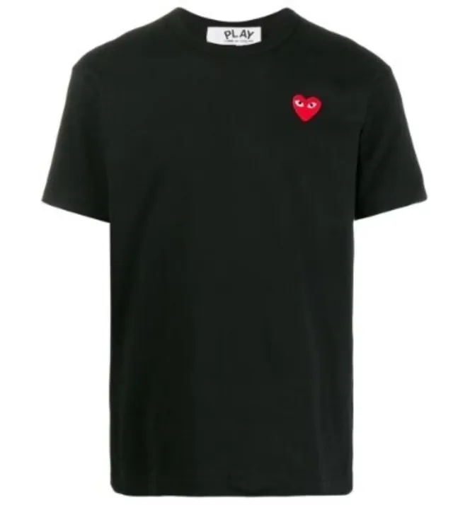 COMME des GARCONS  |Heart Unisex U-Neck Cotton Short Sleeves Logo Designers