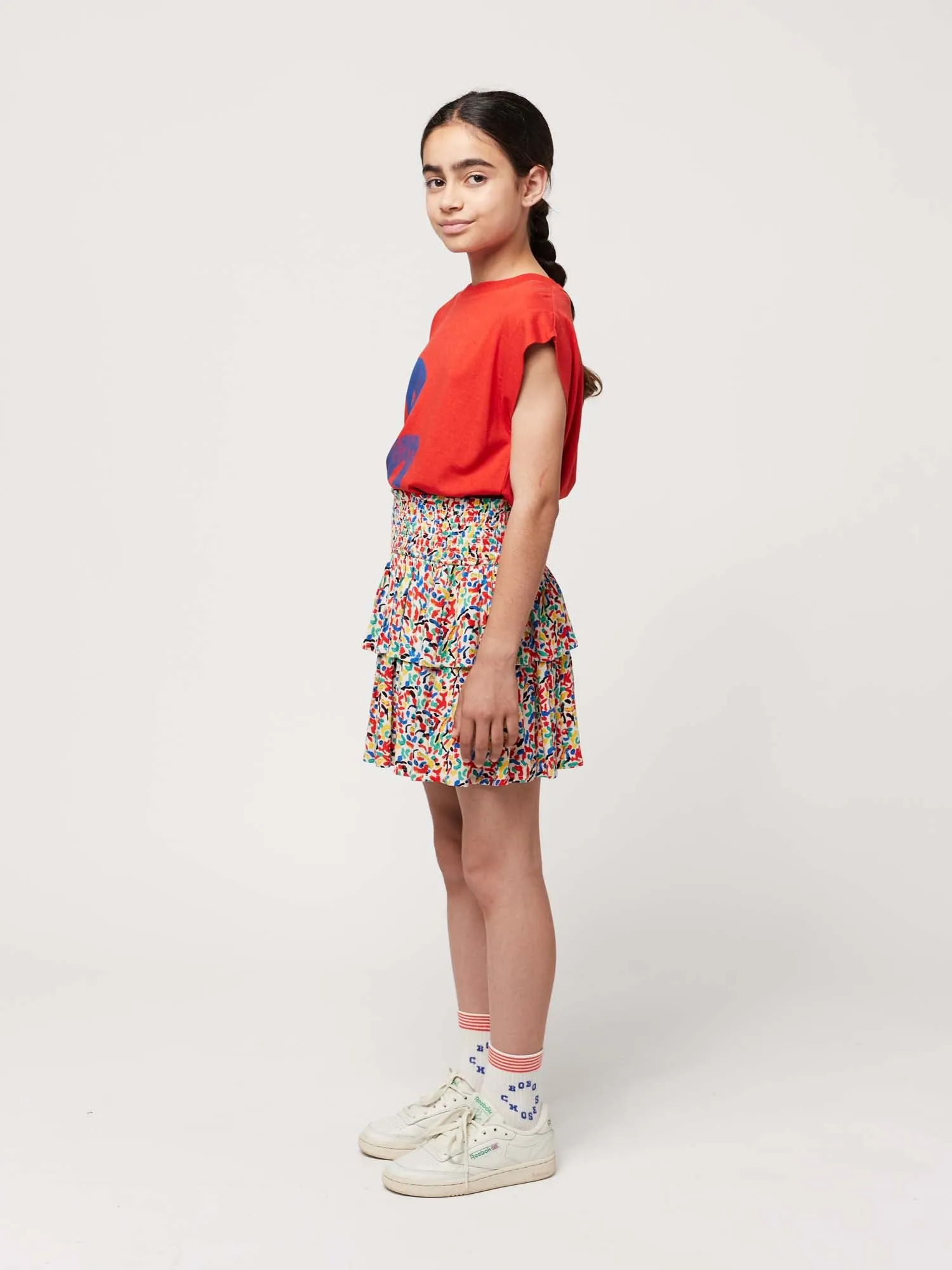 Confetti All Over Woven Ruffle Skirt