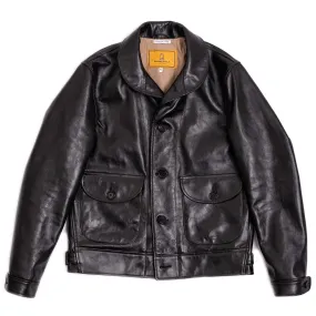 “Cossack” Black Horsehide Leather Jacket - Shangri-la Heritage