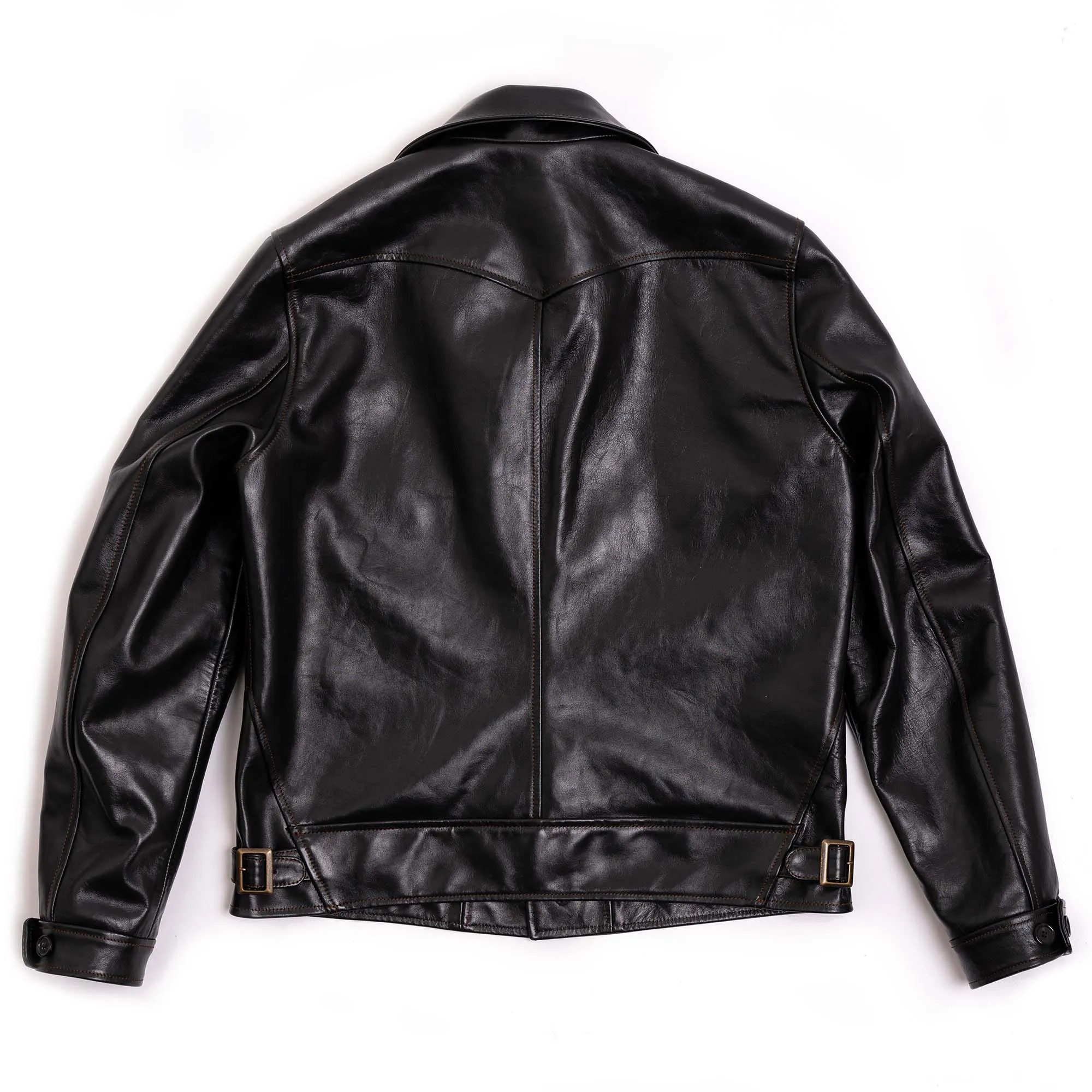 “Cossack” Black Horsehide Leather Jacket - Shangri-la Heritage