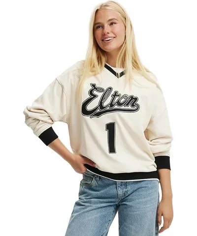 Cotton On Women's Cotton On Elton John V Neck Sweatshirt