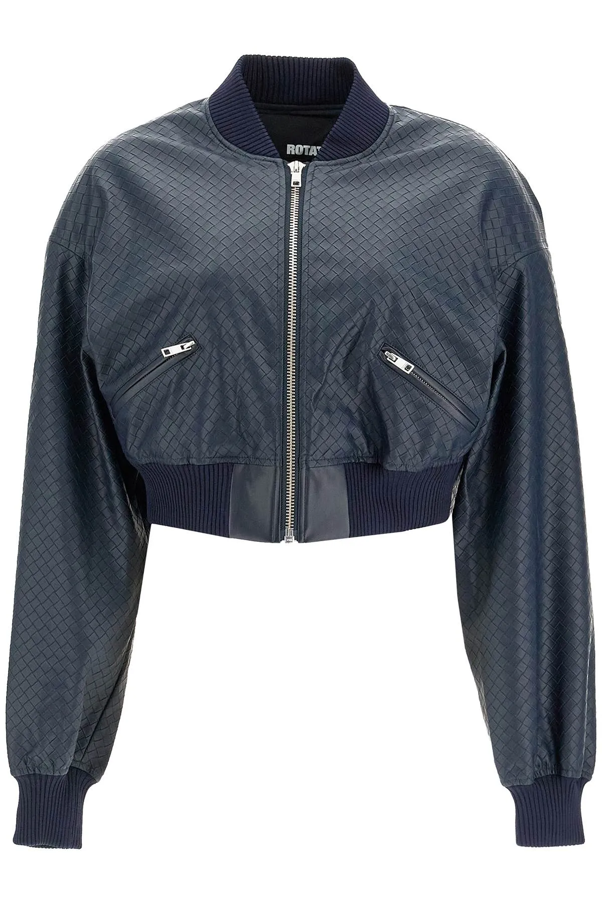 cropped bomber jacket with braided 1128572318 SKY CAPTAIN (DARK BLUE)