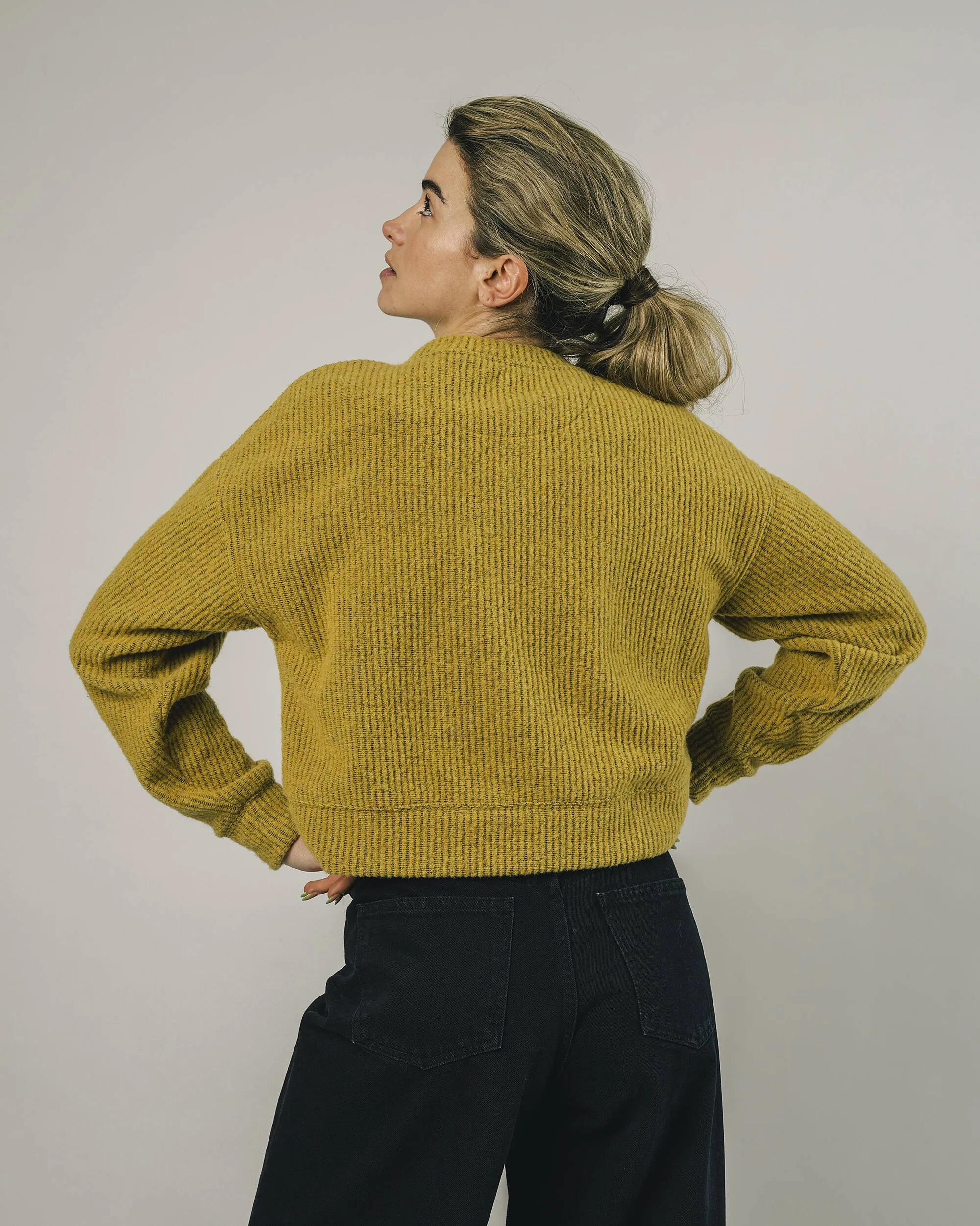 Cropped Sweater Mustard