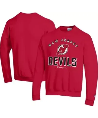 Cutter & Buck Men's NHL New Jersey Devils Eco Powerblend Crewneck Sweatshirt