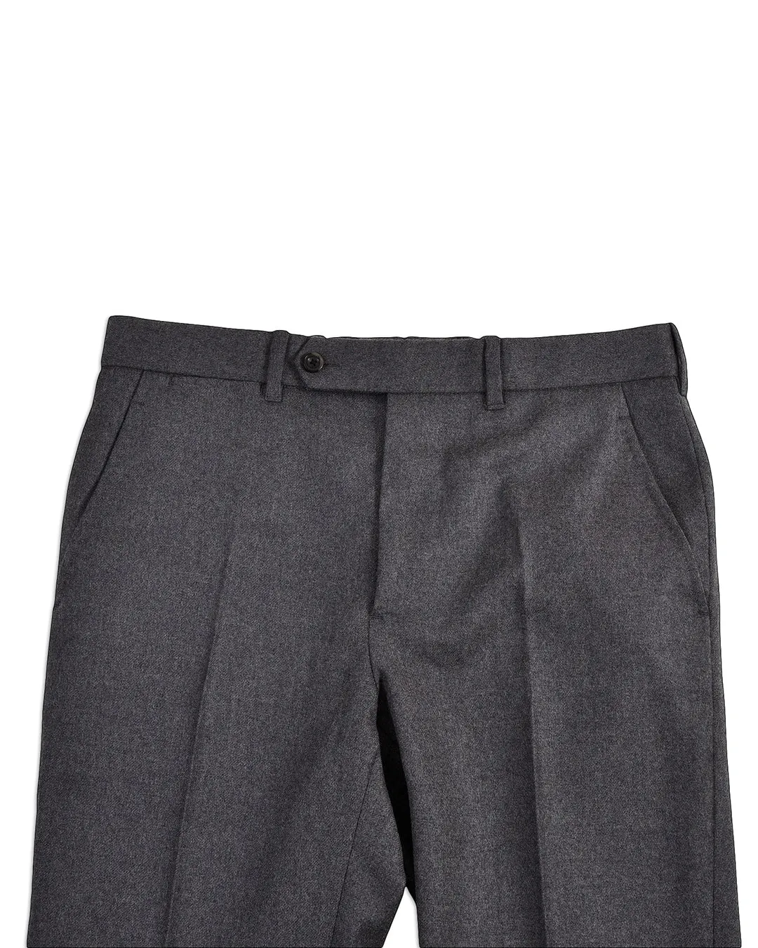 Dugdale Dark Grey Wool Flannel Pant