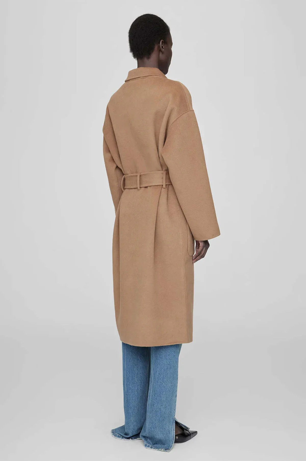 Dylan  Cashmere Blend Coat - Camel