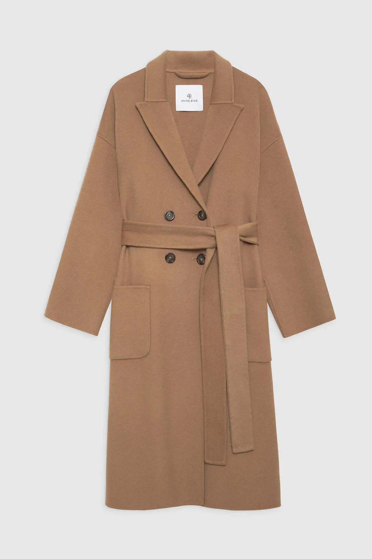 Dylan  Cashmere Blend Coat - Camel