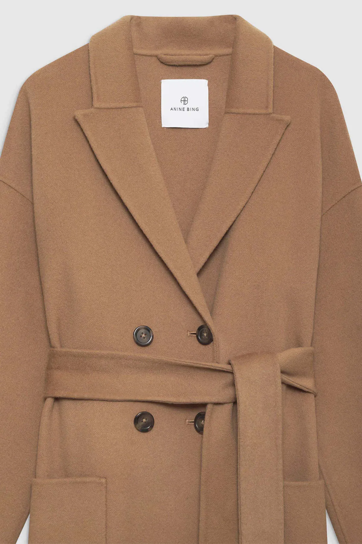 Dylan  Cashmere Blend Coat - Camel