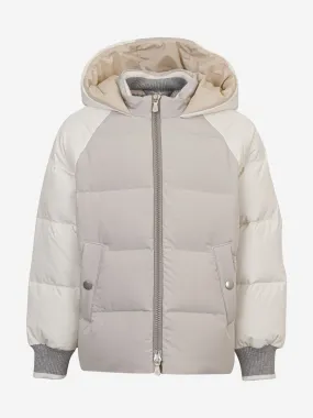 Eleventy Boys Puffer Jacket in Grey