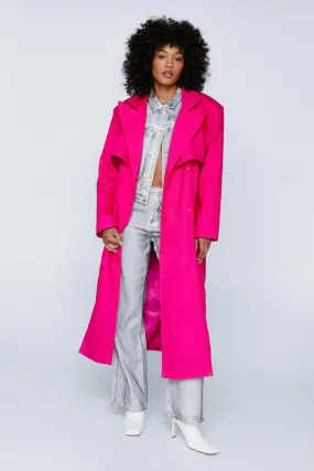 Extreme Shoulder Belted Trench Coat