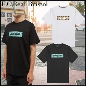 F.C.Real Bristol  |Unisex Street Style Plain Cotton Logo T-Shirts